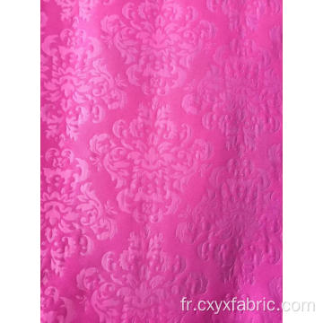 tissu polyester violet rose